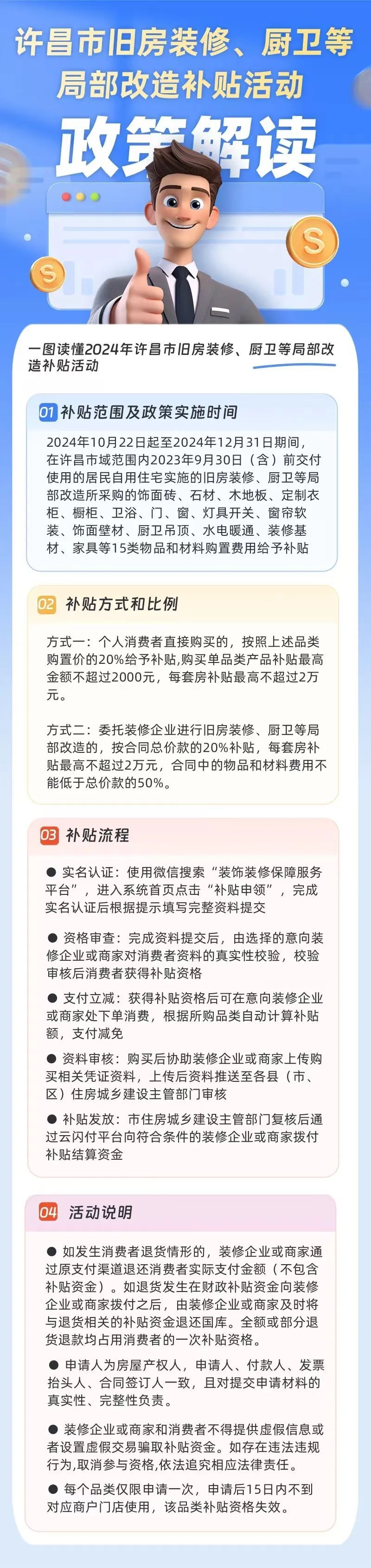 2024许昌旧房装修厨卫改造补贴和厨卫焕新补贴能同时享受吗