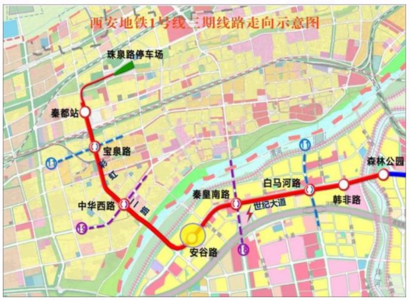 咸阳地铁线路图片