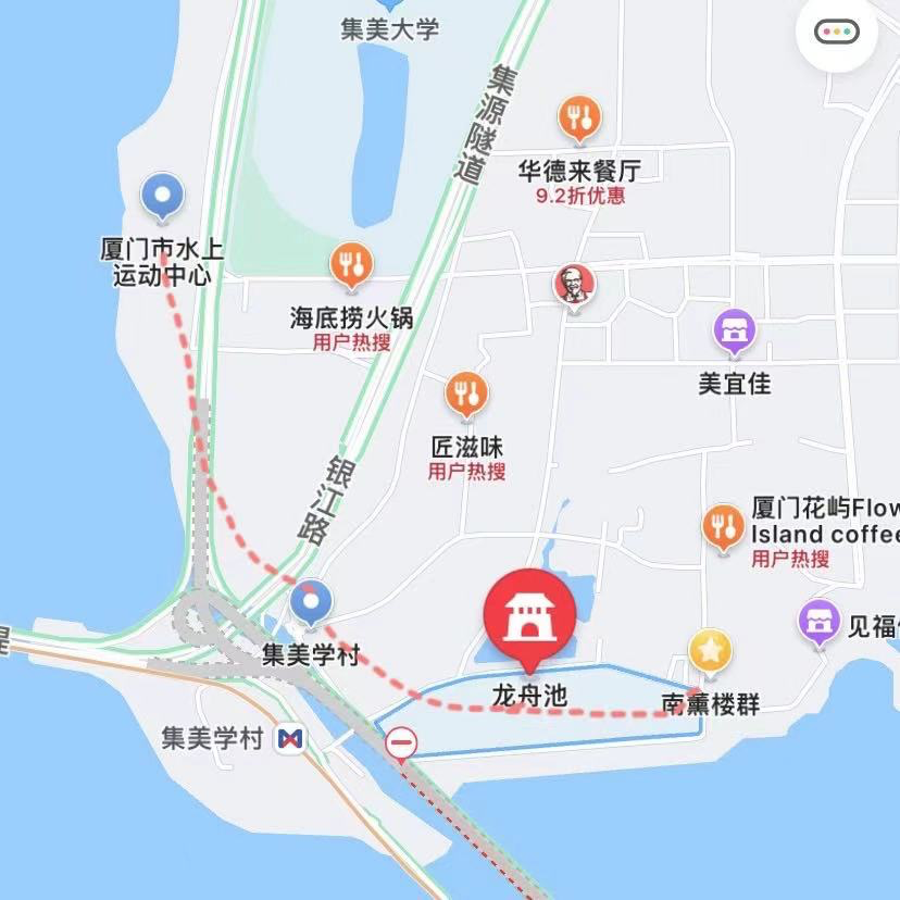 厦门集美学村周边骑行路线一览