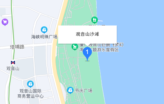 厦门观音山地图图片