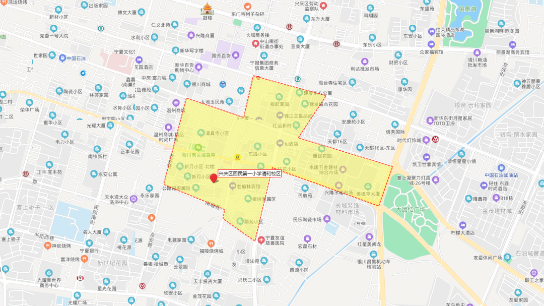 银川兴庆区所有小学学区划分地图(持续更新) 银川兴庆区所有小学学区