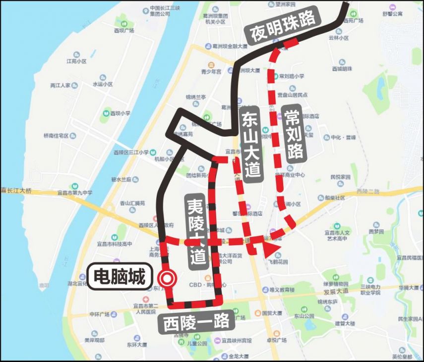 2025宜昌12月31日部分公交线路临时调整
