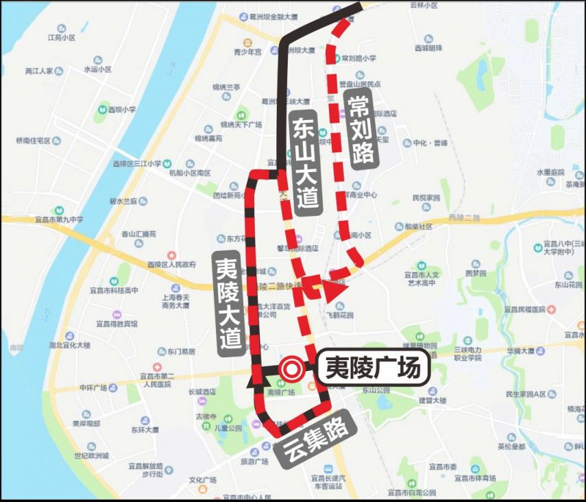 2025宜昌12月31日部分公交线路临时调整