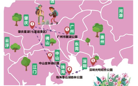 广东春日赏花路线（地点+最佳观赏期）