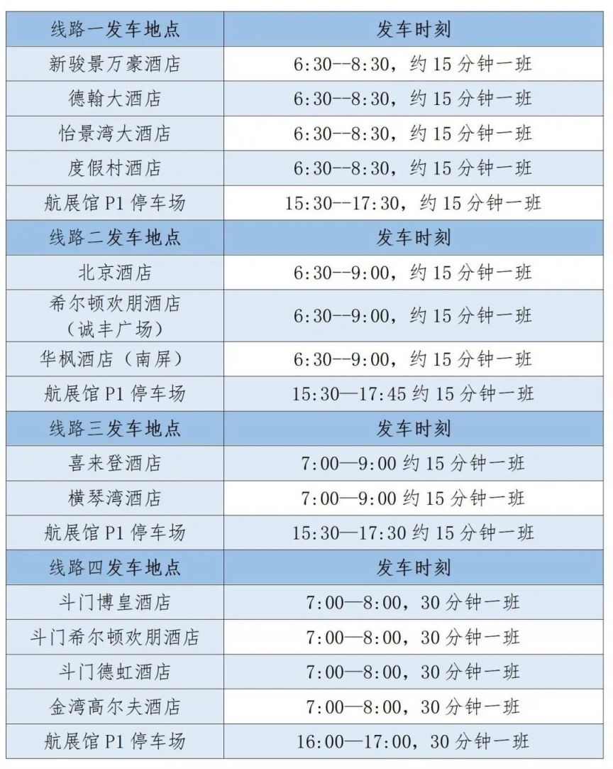 2024珠海航展专业日交通指南（珠海国际航展中心）