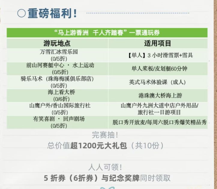 2026珠海前山河徒步活动报名入口+费用