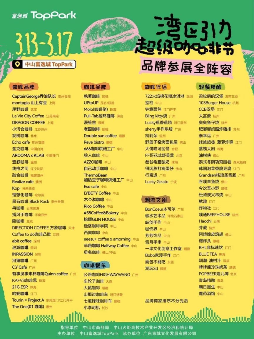 2026中山首届湾区引力超级咖啡节活动
