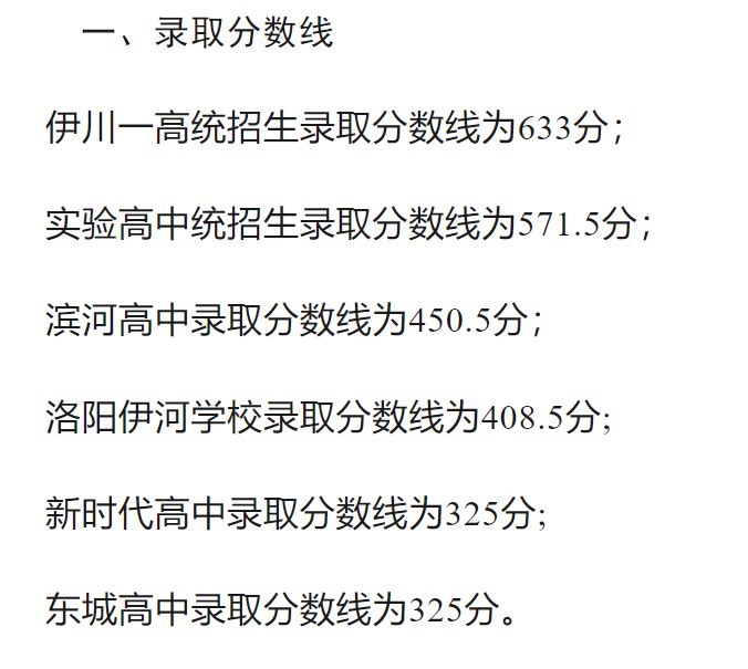 河南中考分数线2023年公布（持续更新）