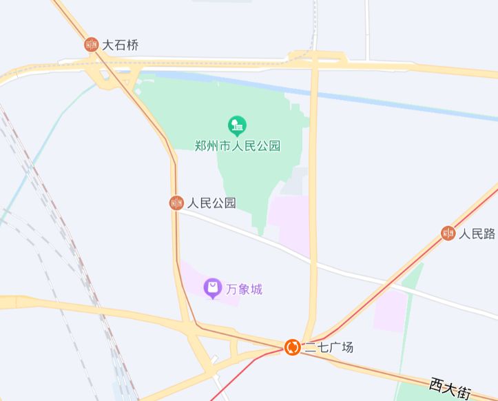 郑州人民公园示意图图片