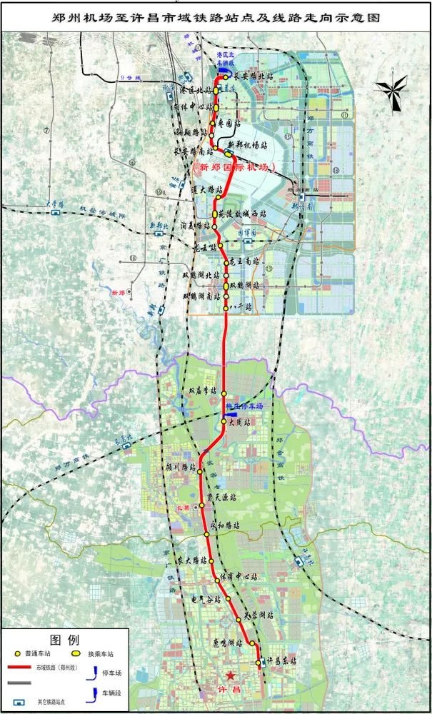 郑州地铁17号线站点分布