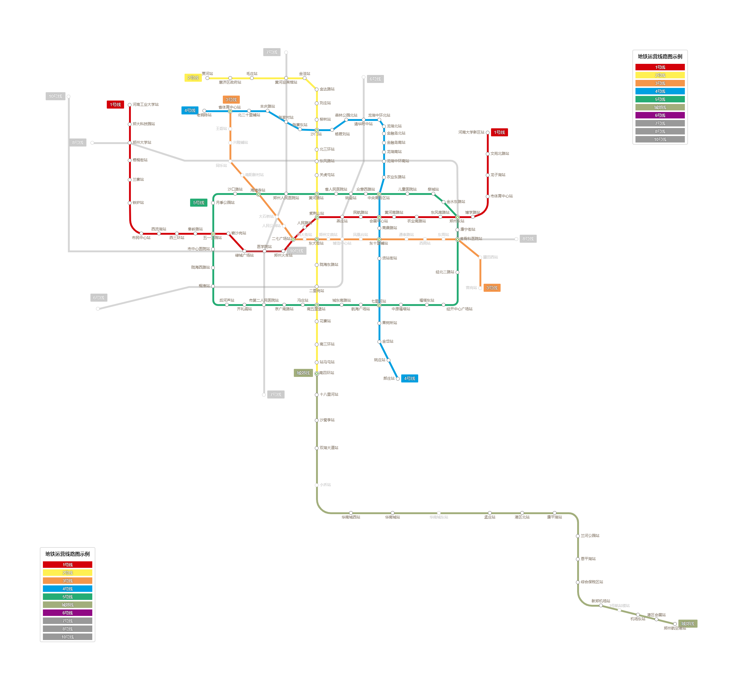 郑州地铁规划图2022图片