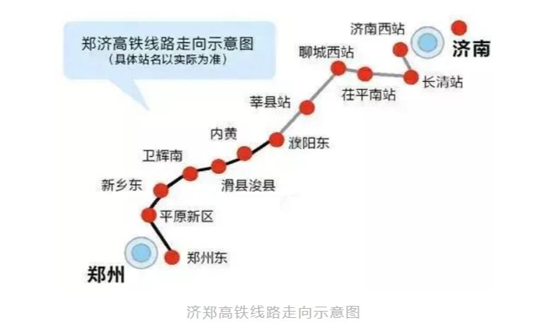 郑济高铁站点分布图图片